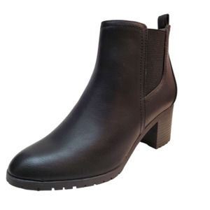 Lifestride Womens  Shoes Mesa Slip Ankle Booties  9.5M Black